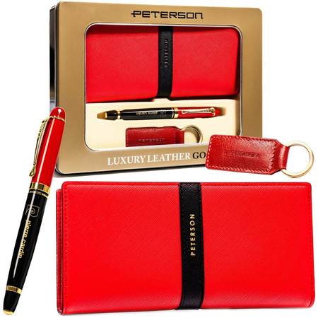 Modisches rotes Geschenkset für Sie – Peterson