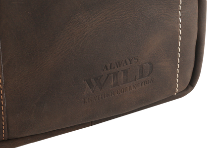 Herren Ledertasche mit langem Schulterriemen – Always Wild