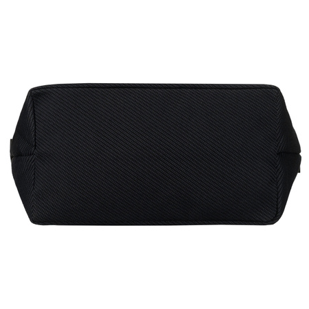 Schwarze Damen-Handtasche aus Polyester mit Außentasche - Rovicky