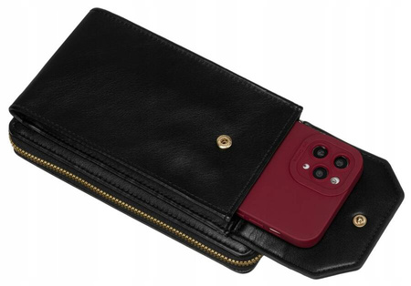 2-in-1 Handtasche-Geldbörse mit langem, abnehmbarem Riemen – 4U Cavaldi