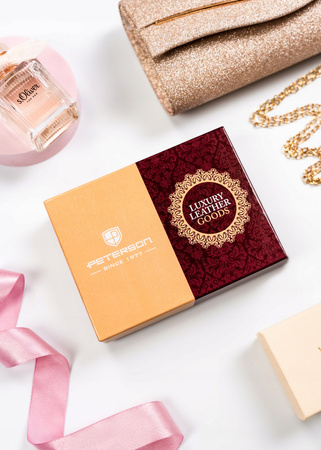 Damen Geldbörse aus Leder mit RFID-Schutz – Peterson