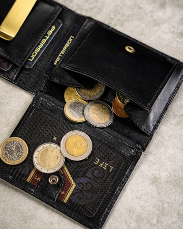 Geschenkset: Herren Geldbörse aus Leder, Etui und Schlüsselanhänger – Peterson