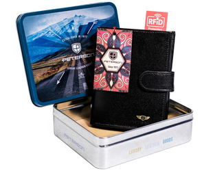 Herren Geldbörse aus Leder mit Verschluss – Peterson