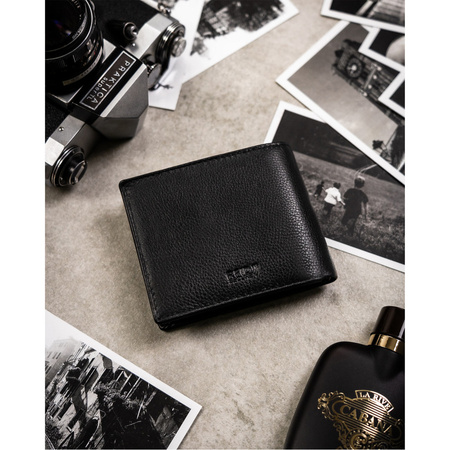 Geschenkset: Herren Geldbörse aus Leder mit Schlüsselanhänger – Peterson