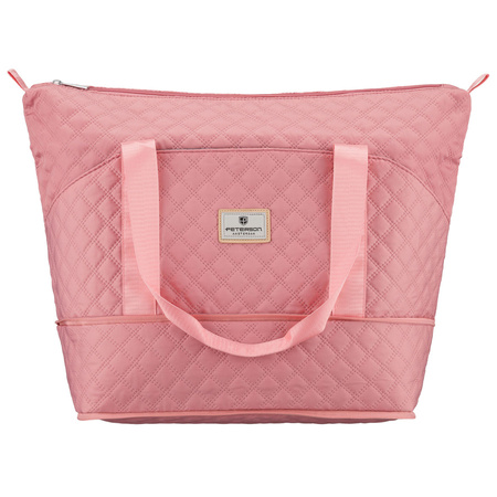 Trainings-Tasche aus Polyester in Rosa, aufgehängt an bequemen Griffen - Peterson