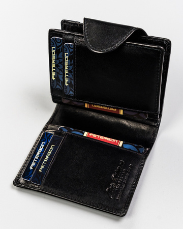 Damen Geldbörse aus Leder mit RFID-Schutz – Peterson