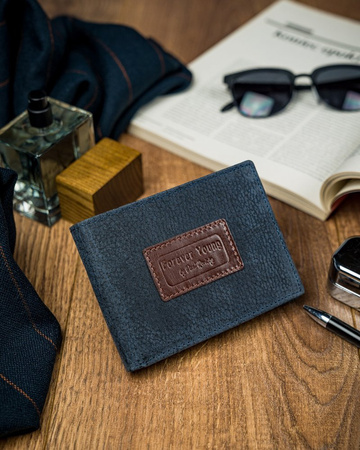 Bunte Herren Geldbörse aus Echtleder – Forever Young