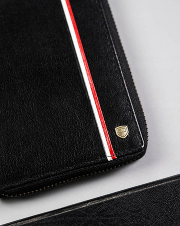 Große Herren Geldbörse aus Leder mit Reißverschluss – Peterson