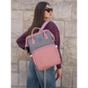 Damen Rucksack „Mommy Bag“ in Grau-Rosa – Peterson