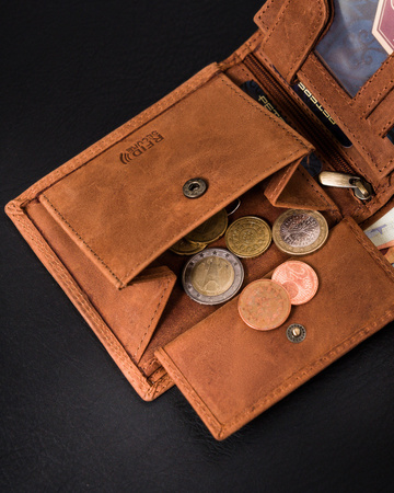 Herren Geldbörse aus Leder mit Fach für Fahrzeugschein – Peterson