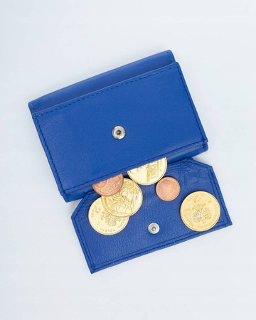 Kleine Damen Geldbörse mit Druckknopf aus echtem Leder – Rovicky