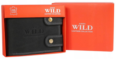 Große Herren Geldbörse aus Leder mit RFID-Schutz – Always Wild