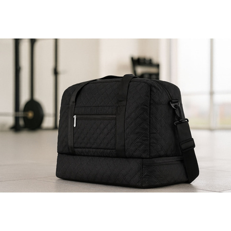 Sportliche, Trainings-Tasche in Schwarz aus Polyester - Peterson