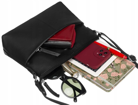 Klassische Damen Umhängetasche aus Leder – Peterson