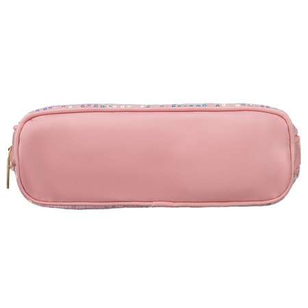 Rosa Kosmetiktasche aus synthetischem Material, einteilig - Peterson