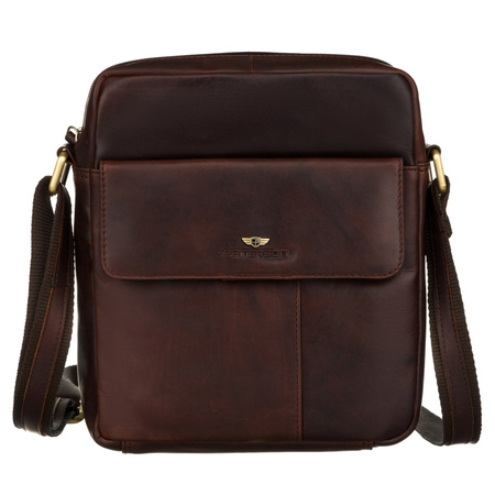 Damen Crossbody Umhängetasche aus echtem Leder – Peterson