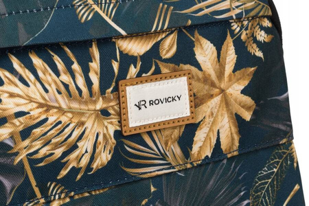 Klassischer Damen Rucksack aus Polyester mit Blumenmuster – Rovicky