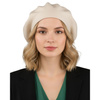 Beiger, universeller Damen-Beret aus Acryl – Rovicky