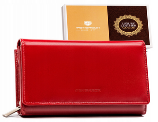 Geräumige Damen Geldbörse aus Leder – Peterson