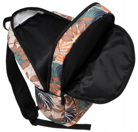 Klassischer Damen Rucksack aus Polyester mit Blumenmuster – Rovicky