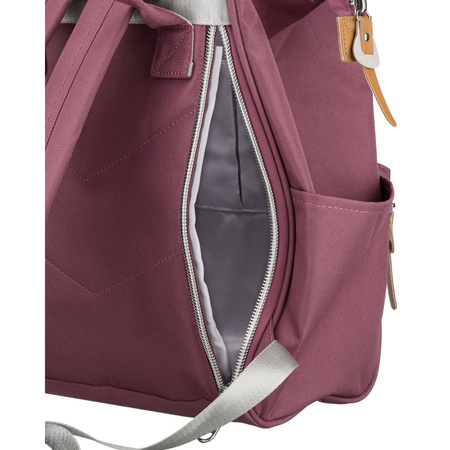 Lila Damen-Rucksack aus Polyester mit Laptopfach und USB-Anschluss - Peterson
