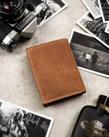 Große Herren Geldbörse aus Nubukleder – Always Wild