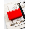 Rote, horizontale Damen-Geldbörse aus lackiertem Öko-Leder - Peterson