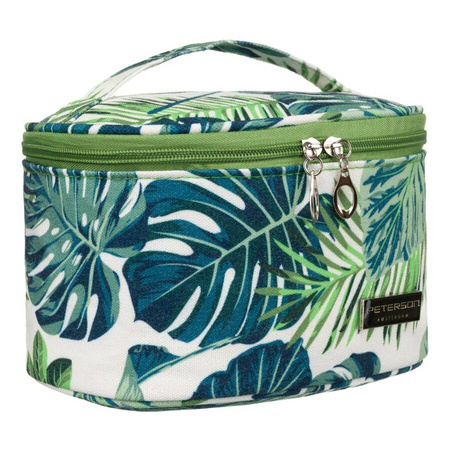 Leichter Kosmetikkoffer mit Monstera-Muster – Peterson