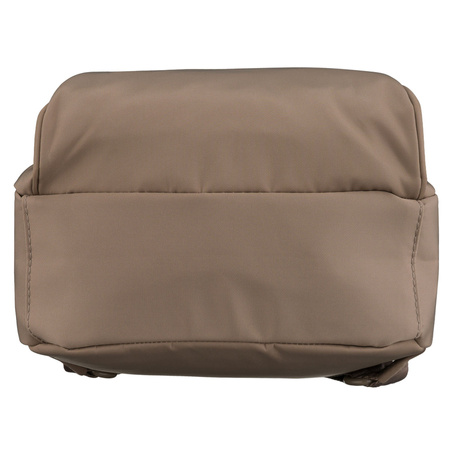 Kleiner, beiger Damen-Rucksack aus Polyester - Peterson