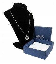 Damen Halskette in Silber mit filigranem Blumenanhänger – Lorenti