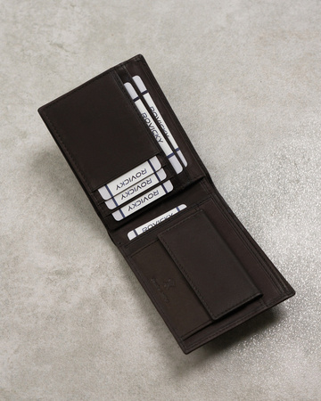 Herren Geldbörse aus Echtleder mit Monogrammprägung – Forever Young