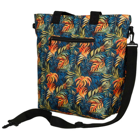 Geräumige Damen Shopper Tasche mit tropischem Muster – Rovicky