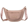 Damen-Umhängetasche aus Nylon in Rosa, mit Reißverschluss - Peterson
