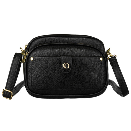 Schwarze Damen Tasche und Bauchtasche mit Gurt – Rovicky