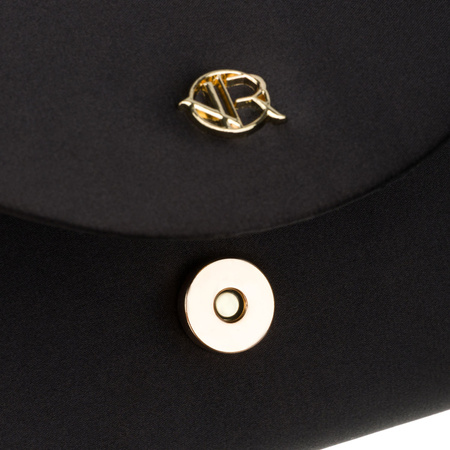 Damen-Clutch aus synthetischem Stoff in Schwarz - Rovicky