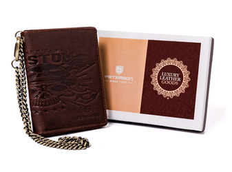 Herren Geldbörse aus Leder mit Reißverschluss – Peterson