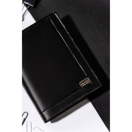 Elegante Herren Geldbörse für Karten mit RFID-Schutz – Rovicky