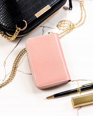 Leder Damen Geldbörse in Hochformat mit Druckknopfverschluss – Lorenti