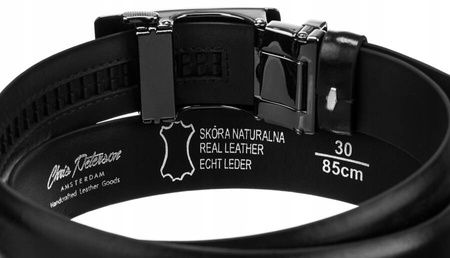 Breiter Herren Ledergürtel mit Automatikschließe – Peterson