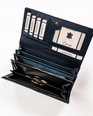 Große Damen Geldbörse aus Echtleder und Öko-Leder – 4U Cavaldi