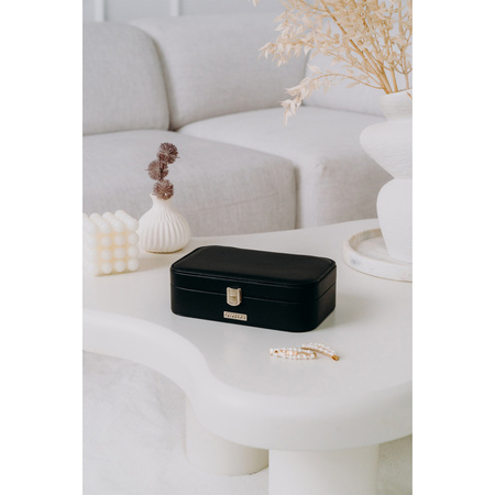 Elegante Schmuckschatulle für Schmuck und Uhren mit Druckknopf – Peterson