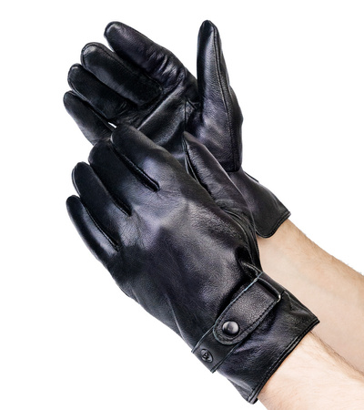 Gefütterte Herren Lederhandschuhe mit Weitenverstellung – Rovicky