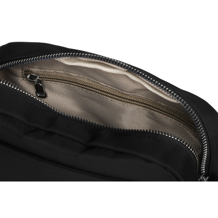 Damen Umhängetasche aus Nylon in Schwarz mit verstellbarem Gurt – Peterson