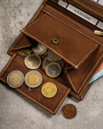 Große Herren Geldbörse aus Nubukleder – Always Wild