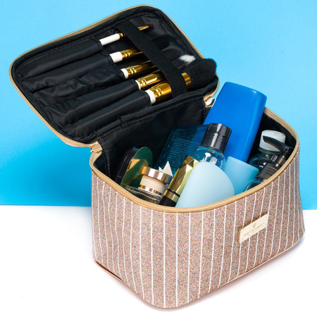 Elegante Damen Kosmetiktasche mit Pinsel-Organizer – Peterson