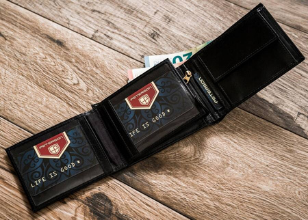 Herren Geldbörse aus Leder mit RFID-Schutz – Peterson