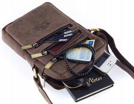 Herren Umhängetasche aus Leder – Always Wild