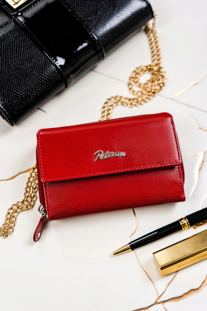 Geschenkset: große Leder Geldbörse und Schlüsselanhänger – Peterson