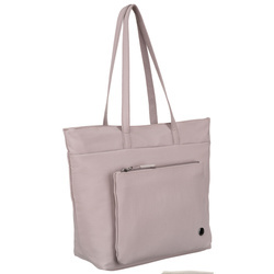 Damen Shopper aus Polyester in Lila mit einem Hauptfach und Fronttasche – Peterson