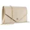 Goldene Damen-Clutch aus Kunstleder mit Magnetverschluss – Rovicky